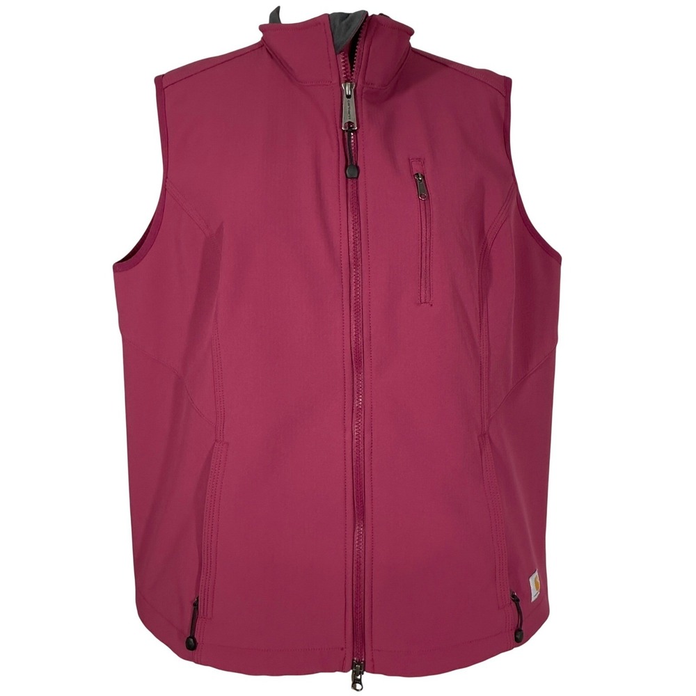 Carhartt Womens DENWOOD VEST Womens XXL size 20 Raspberry Softshell Fleece Lined